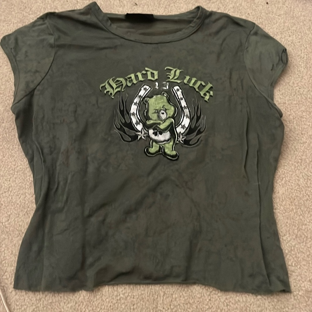 LUCKY BEAR CROPPED SHIRT